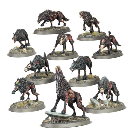 Age of Sigmar Soulblight Gravelords: Dire Wolves