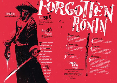 Ronin Core Rulebook Limited Edition Second Printing (Black w/silver foil)