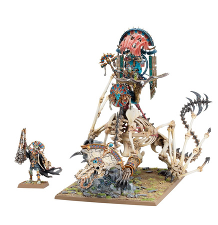 The Old World Tomb Kings of Khemri: Tomb King / Liche Priest on Necrolith Bone Dragon