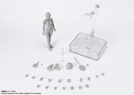 S.H. Figuarts Action Figure Body-Chan Sports Edition DX Set (Gray Color Ver.) 14 cm