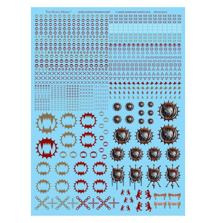 Warhammer The Horus Heresy: Legiones Astartes World Eaters Legion Transfer Sheet