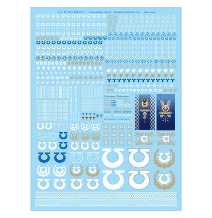 Warhammer The Horus Heresy: Legiones Astartes Ultramarines Legion Transfer Sheet