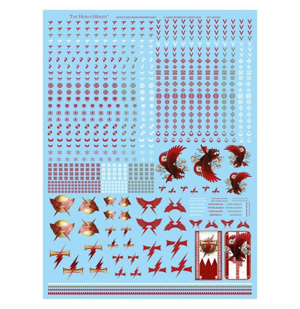 Warhammer The Horus Heresy: Legiones Astartes White Scars Legion Transfer Sheet