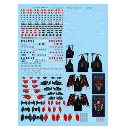 Warhammer The Horus Heresy: Legiones Astartes Night Lords Legion Transfer Sheet