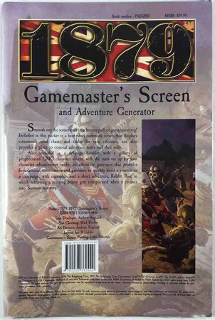 1879 RPG Game Master's Screen