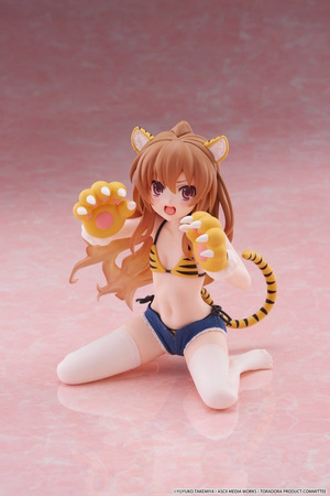 [PRZEDSPRZEDAŻ] Toradora! Desktop Cute PVC Figure Taiga Aisaka (Tiger Costume Swimwear Ver.) 13 cm
