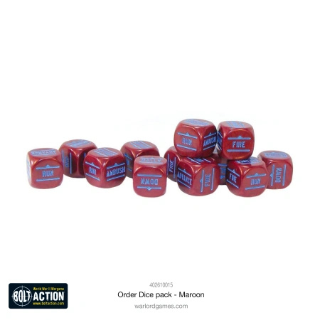 Orders Dice Pack Maroon