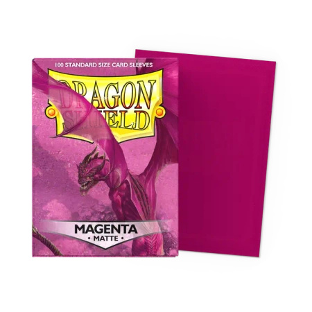Dragon Shield: Magenta Matte Sleeves Standard Size