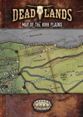 Deadlands The Weird West: Hell on the High Plains Poster Map