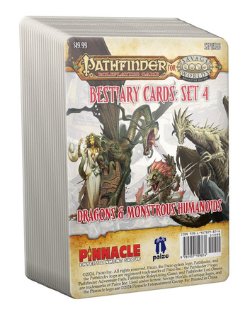 Pathfinder for Savage Worlds Bestiary Cards Pack 4 Dragons & Monstrous Humanoids