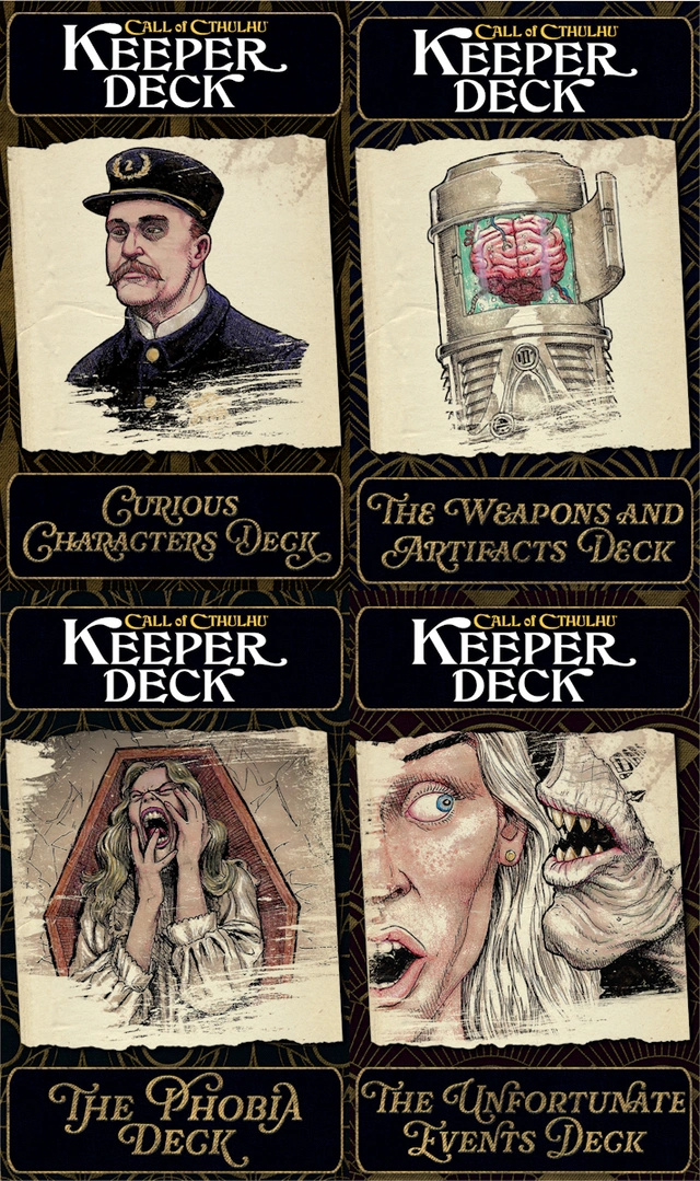 Call of Cthulhu: Keeper Decks – 2nd Edition – zestaw kart do RPG